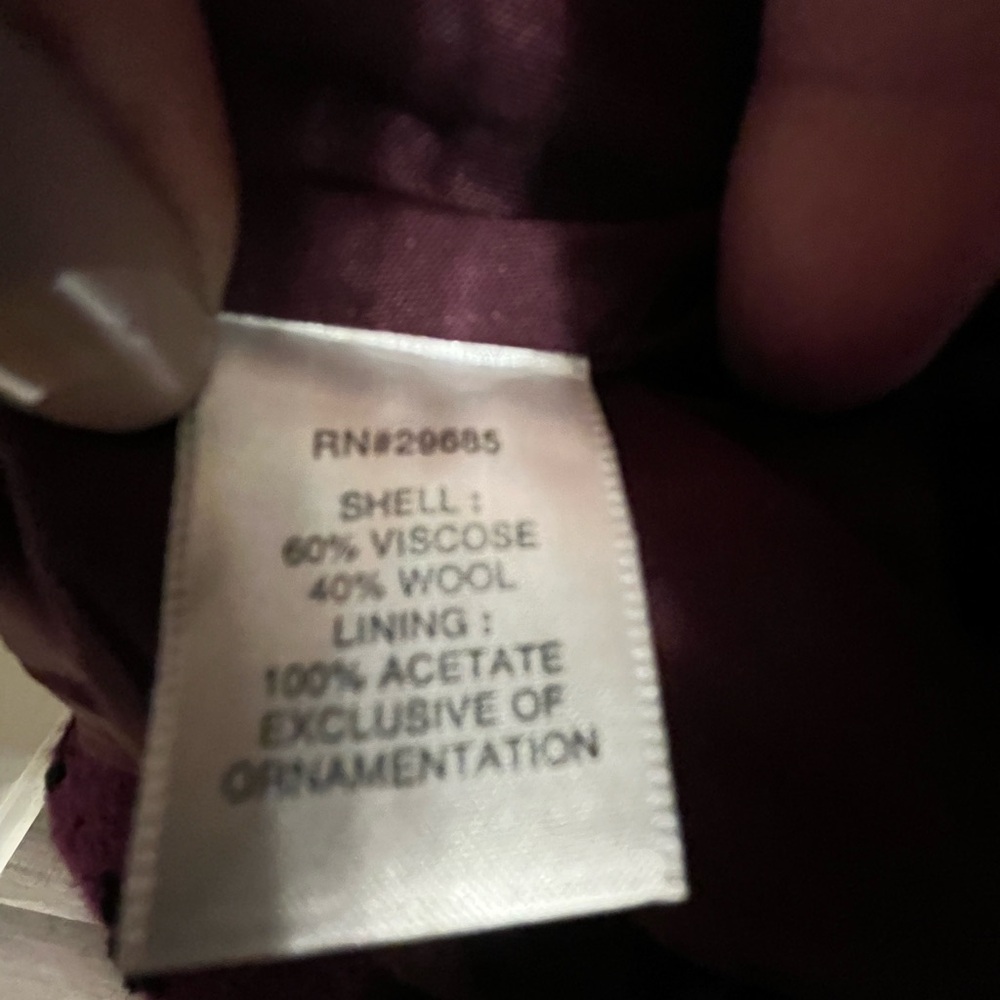 Pendleton XL Purple Wool Blend Blazer - Picture 5 of 8
